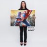 Quadro Homem Aranha Spiderman Grande Decorativo Tela 90x60 - 3