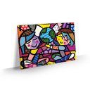 Ver imagem 1 de Quadro Romero Britto Grande Releitura Children World 90x60