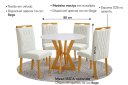 Ver imagem 3 de Conjunto de Mesa Ibiza 0.90x0.90 C/4 Cadeiras Apollo Art
