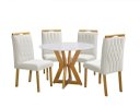 Ver imagem 1 de Conjunto de Mesa Ibiza 0.90x0.90 C/4 Cadeiras Apollo Art