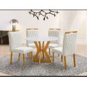 Ver imagem 2 de Conjunto de Mesa Ibiza 0.90x0.90 C/4 Cadeiras Apollo Art