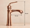 Ver imagem 3 de Torneira Egyto Rose Gold Baixa Aço Inox 304 Luxo Goldenx