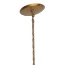 Ver imagem 6 de Lustre de Ferro Artesanal para Sala Moderna Cor Verniz 04 Bocais - Dourado