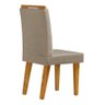 Kit 2 Cadeiras De Jantar Estofada Diana Pés Em Madeira - 2