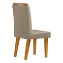 Ver imagem 2 de Kit 2 Cadeiras De Jantar Estofada Diana Pés Em Madeira