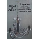 Ver imagem 2 de Lustre de Ferro com Cristal Rustico Acrilico Artesanal para Sala de Estar