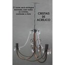Ver imagem 2 de Luminária de Ferro com Cristal Acrilico de Teto para Sala de Jantar