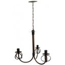 Ver imagem 3 de Lustre Simples Barato de Ferro Rustico para Cozinha ou Quarto