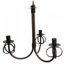 Ver imagem 1 de Lustre Simples Barato de Ferro Rustico para Cozinha ou Quarto