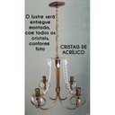 Ver imagem 3 de Lustre Pendente com Cristal Rustico de Ferro para Sala de Jantar e Quarto