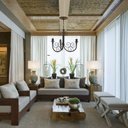 Ver imagem 4 de Lustre Provençal com Cristal Candelabro Artesanal Rustico de Ferro