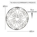 Ver imagem 2 de Mandala com Velas Suporte de Parede Rustico Decorativo Sala de Jantar