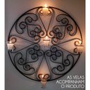 Ver imagem 1 de Mandala com Velas Suporte de Parede Rustico Decorativo Sala de Jantar
