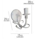 Ver imagem 1 de Arandela Artesanal de Parede Iluminação Lateral Provençal para Sala Jantar