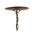 Ver imagem 6 de Lustre Artesanal para Varanda Rustico de Ferro com Flores 03 Bocas - Verniz