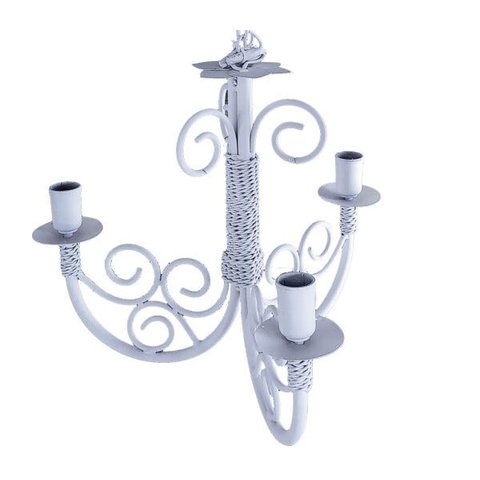 Luminária Pendente Provençal Artesanal de Teto em Ferro para Varanda e Sala