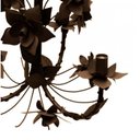 Ver imagem 5 de Lustre de Ferro Rustico para Sala de Estar Envelhecido com Flores - Verniz