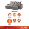 Sofá Retrátil e Reclinável 2,00m 4 Lugares Pillow com 18cm Fibra Siliconada Ventura - Movenzo Estofa - 17