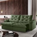 Ver imagem 4 de Sofá Retrátil e Reclinável 2,00m 4 Lugares Pillow com 18cm Fibra Siliconada Ventura - Movenzo Estofa