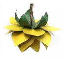 Ver imagem 3 de Lustre Rustico Quarto Pequeno em Ferro Artesanal Lindo 01 Bocal - Amarelo