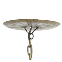Lustre Rustico Quarto Pequeno em Ferro Artesanal Lindo 01 Bocal - Branco - 5