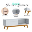 Ver imagem 4 de Rack Bancada Ambiente Classic 1 Gaveta 1.4 Branco Acetinado - Imcal