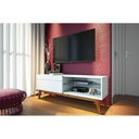 Ver imagem 1 de Rack Bancada Ambiente Classic 1 Gaveta 1.4 Branco Acetinado - Imcal