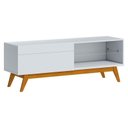 Ver imagem 3 de Rack Bancada Ambiente Classic 1 Gaveta 1.4 Branco Acetinado - Imcal