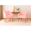 Ver imagem 2 de Kit com 2 Poltronas para Sala Moderna e Confortável Milla