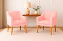 Ver imagem 2 de Kit com 2 Poltronas para Sala Moderna e Confortável Milla