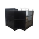 Ver imagem 1 de Balcão Caixa + Expositor Vidro 100% Mdf Preto Desmontado - Suprema Móveis