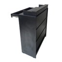 Ver imagem 3 de Balcão Caixa + Expositor Vidro 100% Mdf Preto Desmontado - Suprema Móveis