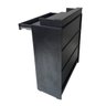 Balcão Caixa + Expositor Vidro 100% Mdf Preto Desmontado - Suprema Móveis - 3