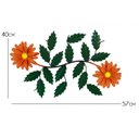 Ver imagem 2 de Arranjo de Flores em Ferro Artesanal Sala de Estar Rustica - Laranja