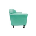 Ver imagem 5 de Kit Namoradeira + 2 Poltronas Decorativa Dália Veludo Acqua