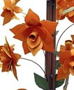 Ver imagem 6 de Lustre de Ferro Sala de Jantar Moderna Flores com 4 Braços Rustico - Laranja