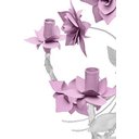 Ver imagem 6 de Lustre de Ferro Sala de Jantar Moderna Flores com 4 Braços Rustico - Rosa