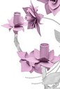 Ver imagem 6 de Lustre de Ferro Sala de Jantar Moderna Flores com 4 Braços Rustico - Rosa