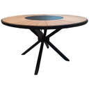 Ver imagem 6 de Jogo de Mesa 1,30m com 4 Cadeiras Tela Preta para Jantar Jardim