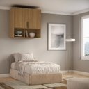 Ver imagem 1 de Armário Aéreo Modulado para Quarto 2 Portas 100cm 100% MDF Clean Altezza