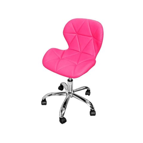 Cadeira Escritório Giratória Office Eiffel Slim Rosa