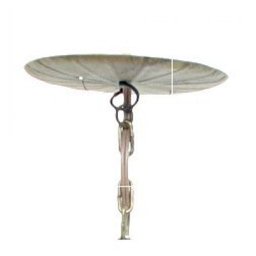 Lustre para Sala de Estar Artesanal de Ferro com Flores de Lata - Vermelho Escuro - 5