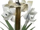 Ver imagem 5 de Lustre Artesanal para Quarto de Casal com Flores Rustico de Ferro - Branco