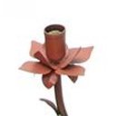 Ver imagem 7 de Lustre Artesanal para Quarto de Casal com Flores Rustico de Ferro - Vermelho Escuro