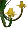 Ver imagem 6 de Luminária de Teto Artesanal em Ferro para Sala de Estar 04 Bocais E27 - Amarelo