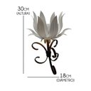 Ver imagem 2 de Castiçal de Metal Rustico Artesanal para Mesa de Jantar e Sala - Branco & Verniz