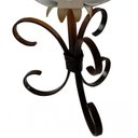 Ver imagem 4 de Castiçal de Metal Rustico Artesanal para Mesa de Jantar e Sala - Branco & Verniz