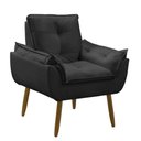 Ver imagem 2 de Sofá Conjunto Poltrona e Sofá Pequeno 2 Lugares Fixo 140cm Preto