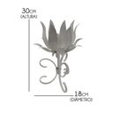 Ver imagem 2 de Castiçal de Metal Rustico Artesanal para Mesa de Jantar e Sala - Branco