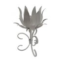 Ver imagem 1 de Castiçal de Metal Rustico Artesanal para Mesa de Jantar e Sala - Branco